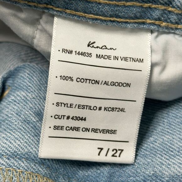 KanCan Winona Ultra High Rise 90’s Flare Boyfriend Snap Jeans Blue Size 27 - Picture 13 of 14